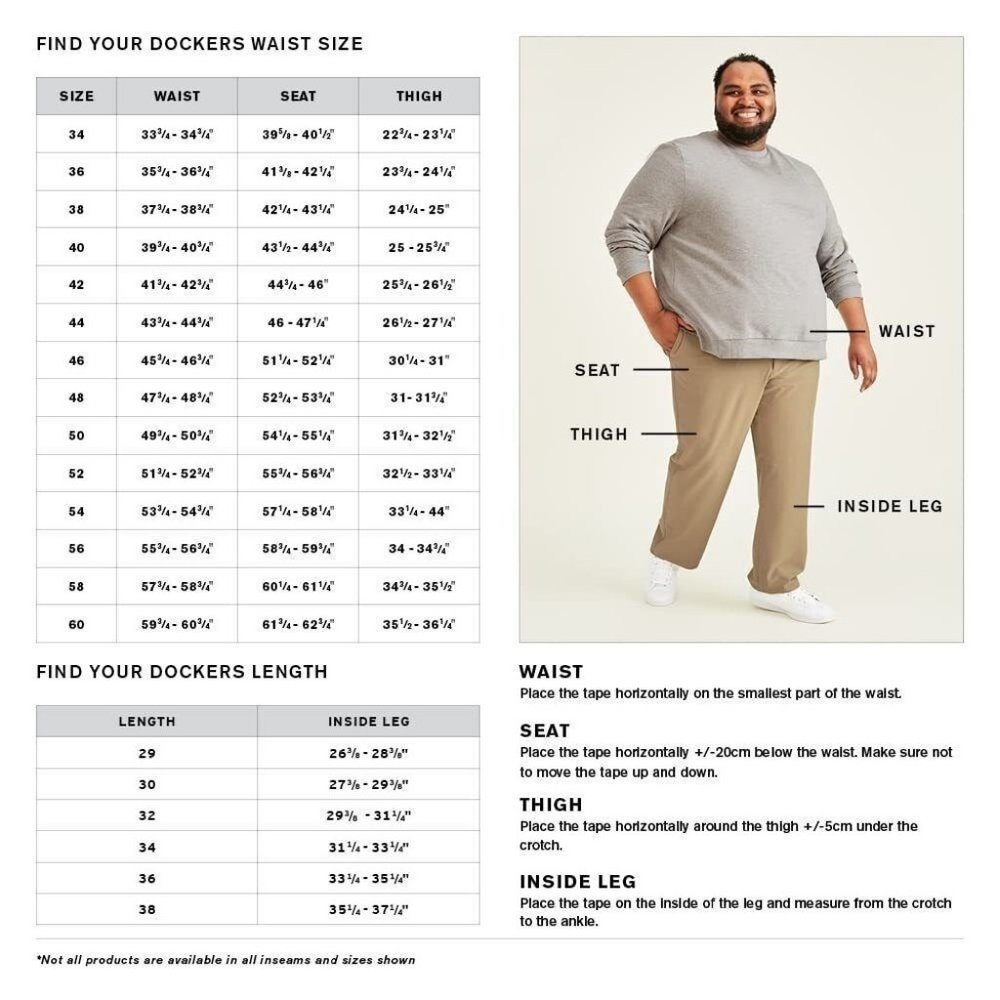Dockers Mens Straight Fit Smart 360 Flex Go To Cargo Pants Khaki 40Wx32L - Picture 16 of 16